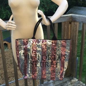 VS flashy large sequin tote bag